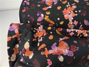 Sommer isoli - sort med lilla / orange rød splash
